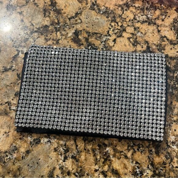 NWOT AMBER SCEATS Stella Crystal Bag Black - Picture 2 of 6